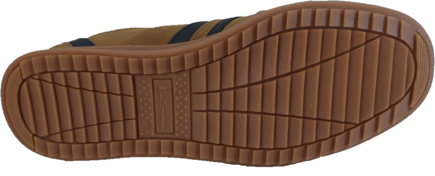 Mens Ben Sherman Feedback Tan/Navy Trainers