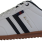 Mens Ben Sherman Feedback White/Navy Trainers