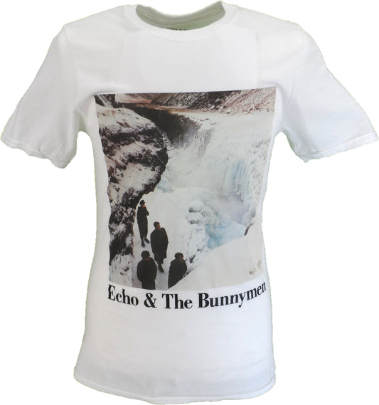 Mens White Official Echo & the Bunnymen's Porcupine T Shirt