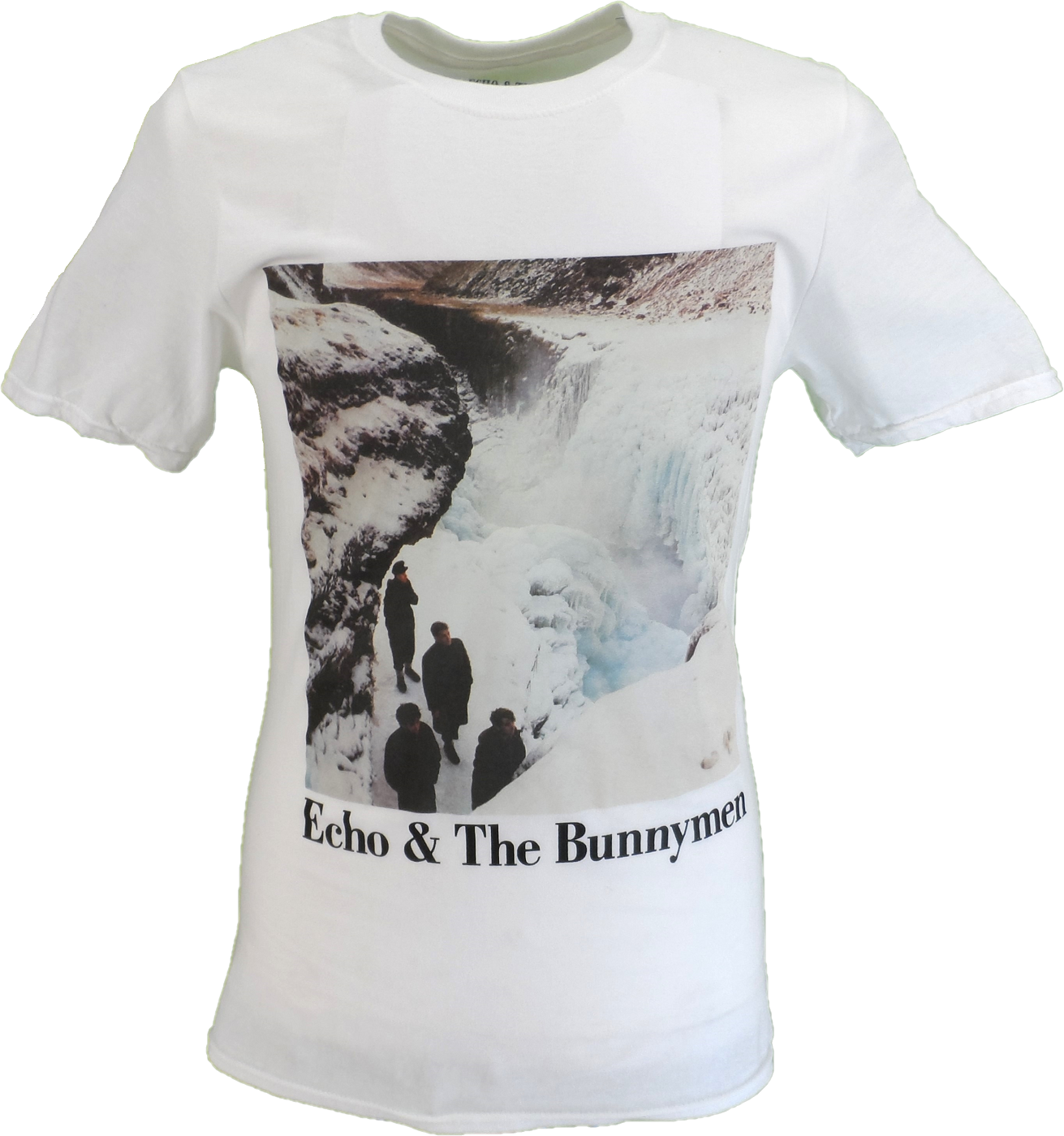 Herre hvid officielt Echo & the Bunnymen's Porcupine T-shirt