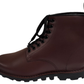 Grafters Mens Cherry Red 8 Eyelet Derby Leather Boots