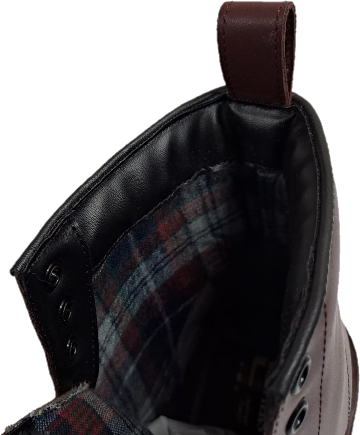 Grafters Mens Cherry Red 8 Eyelet Derby Leather Boots