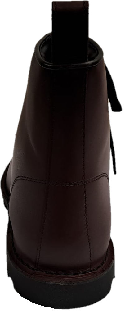 Grafters Mens Cherry Red 8 Eyelet Derby Leather Boots