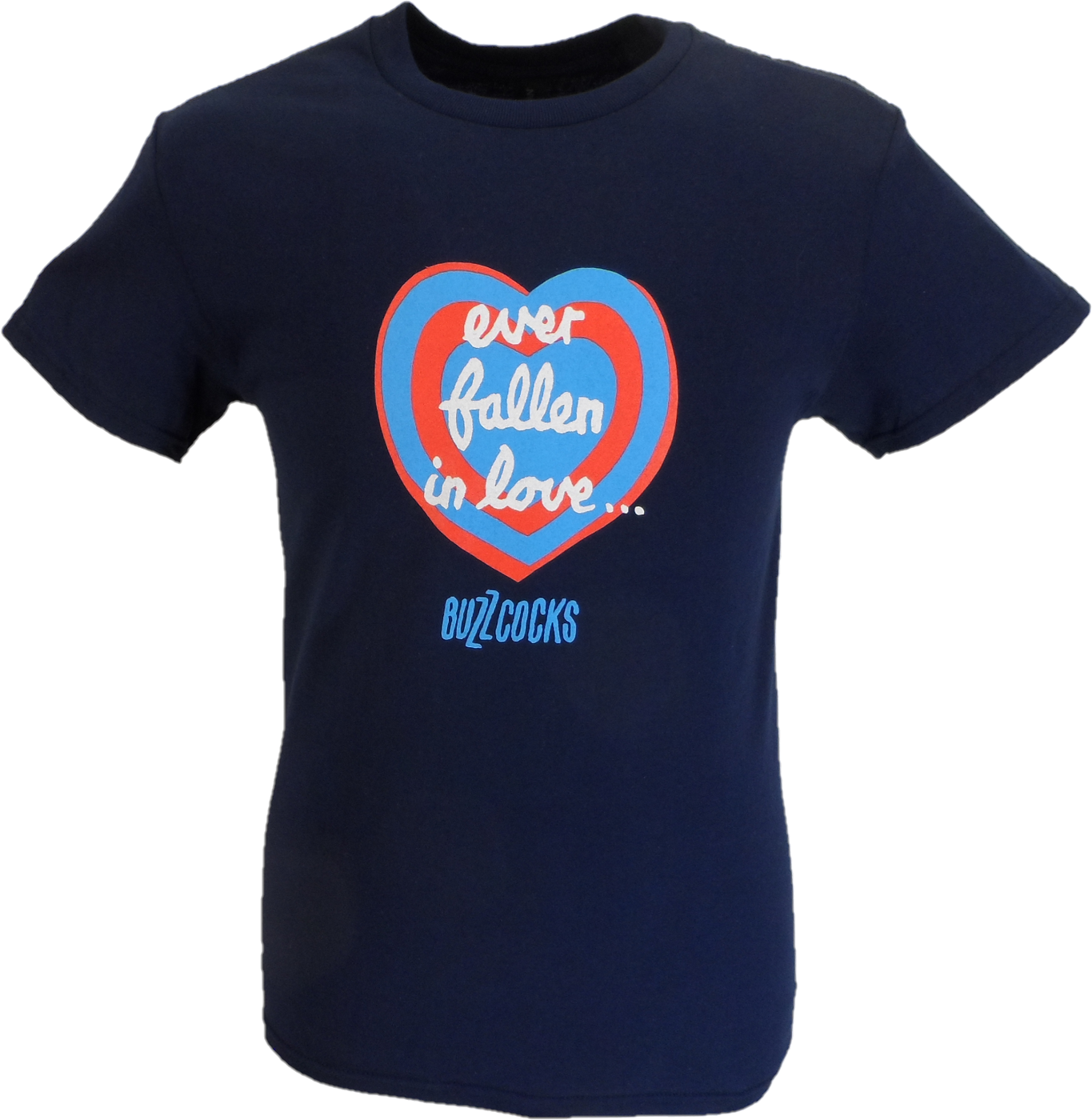 Mens Navy Blue Official Buzzcocks Ever Fallen In Love T Shirt