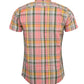 Relco Mens Pink Checked Short Sleeved Button Down Shirts