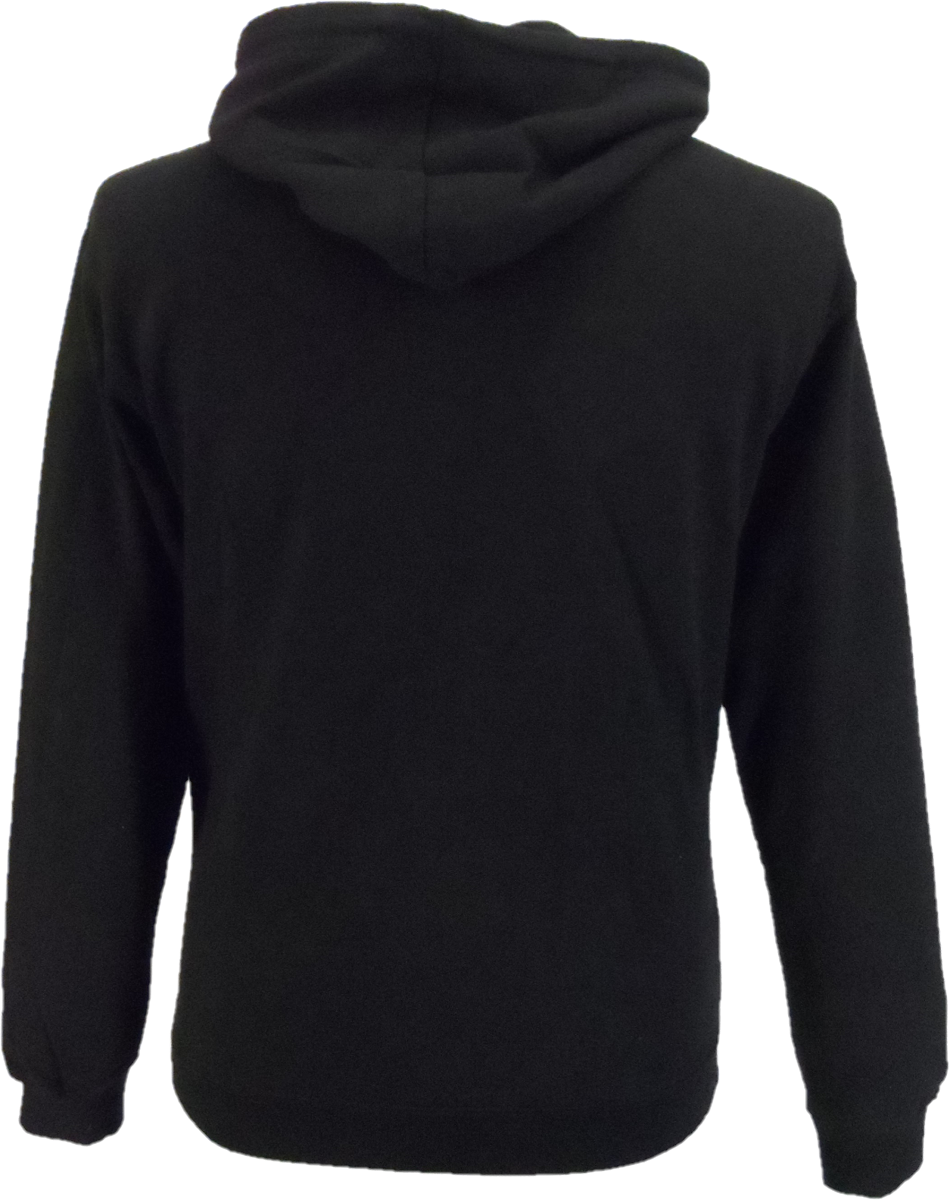 Mens Black Oasis Decca Logo Black Hooded Hoodie Top