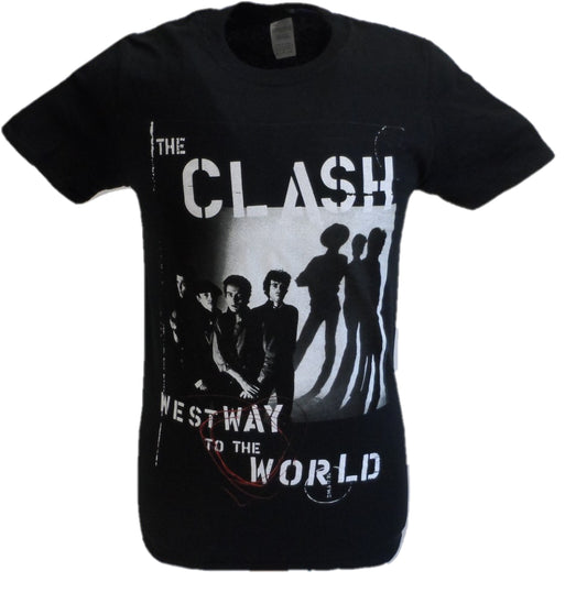 Mens Black Official The Clash Westway To The World T Shirt