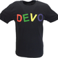 T-shirt noir avec logo devo officiel pour homme