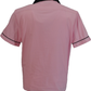 Bowling Shirts روكابيلي الوردية الرجعية للرجال Mazeys