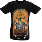 Camiseta oficial negra para hombre Sun Records Elvis rocking