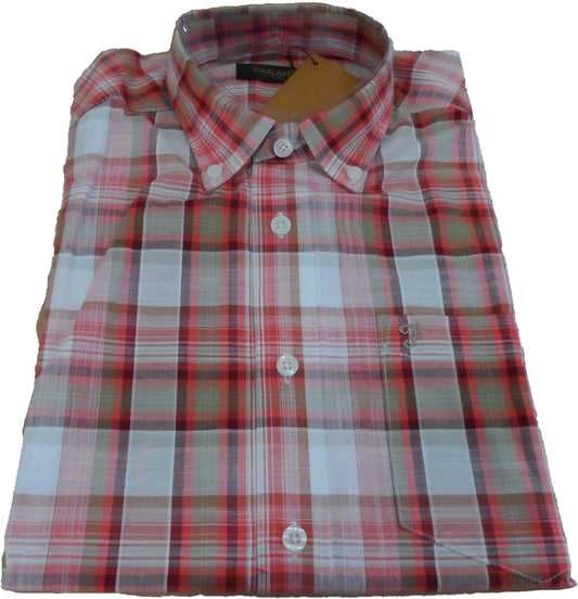 Farah Bissit Gernium Retro Classic Checked Short Sleeved Shirts …
