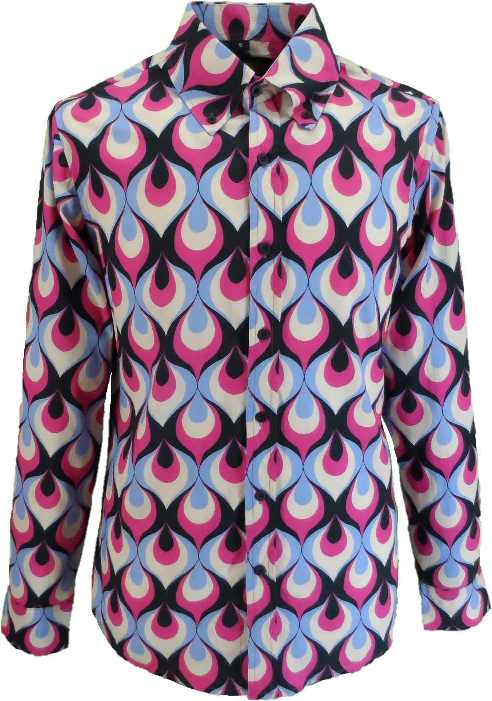 Mazeys Mens Retro Geo Flame Shirt