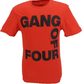 Mens Official Licensed Red Gang of Four Logo T Shirt