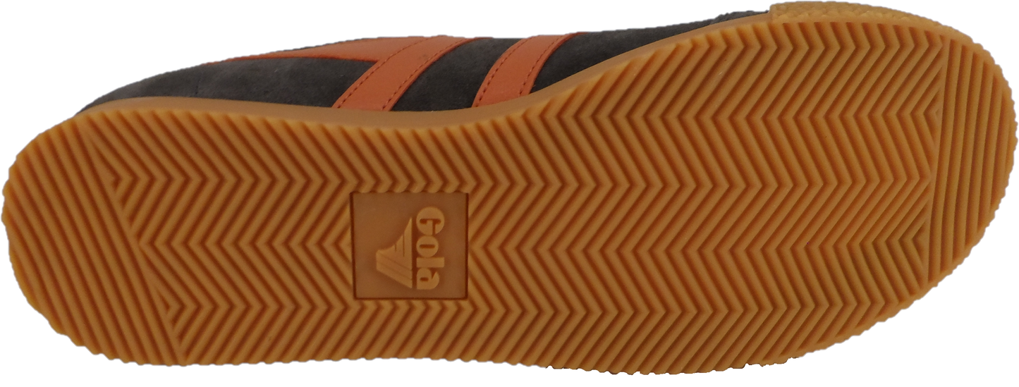 Gola Classics Dark Brown/Orange Harrier Trainers