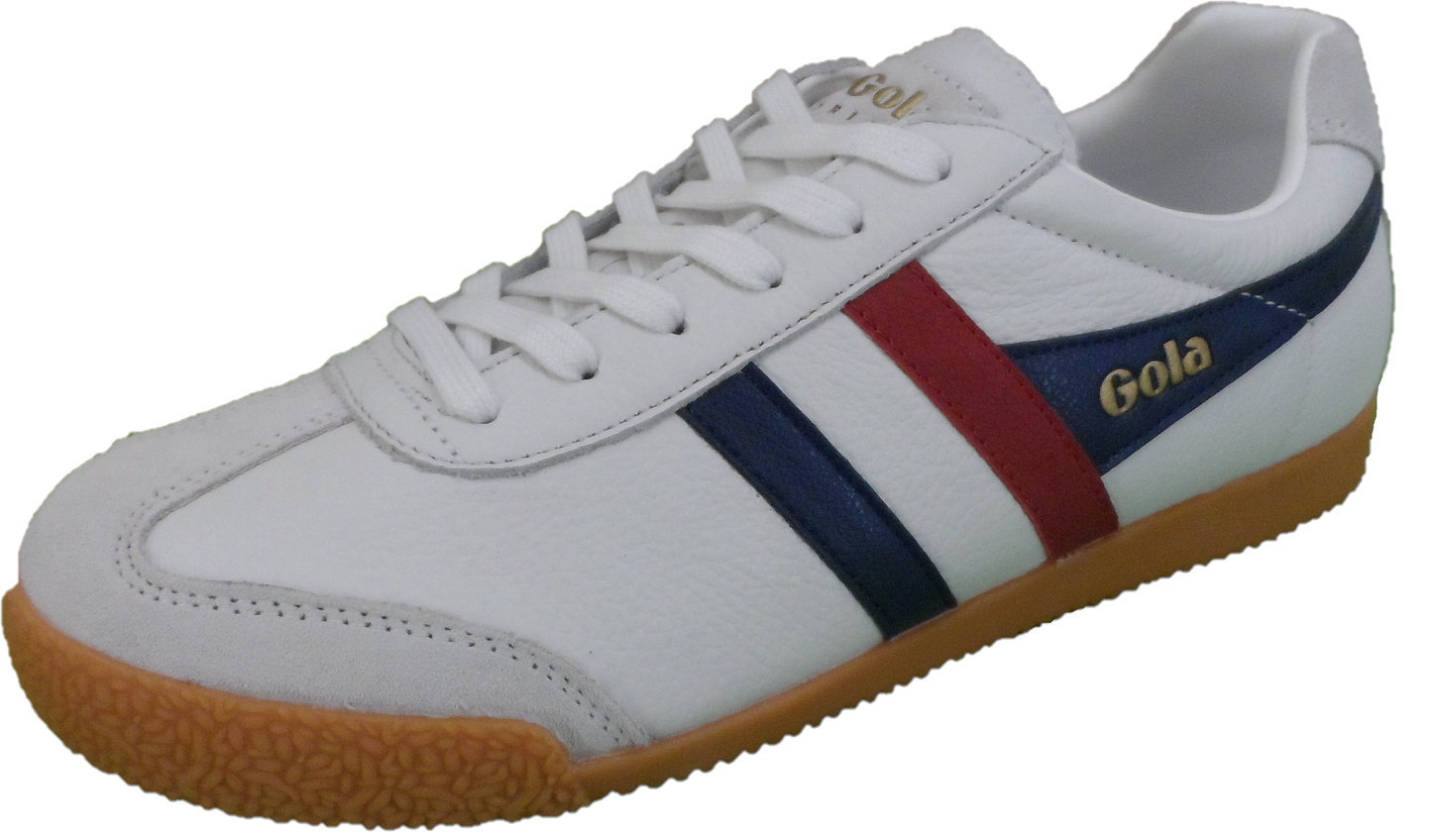 Gola Classics White/Navy/Red Harrier Trainers