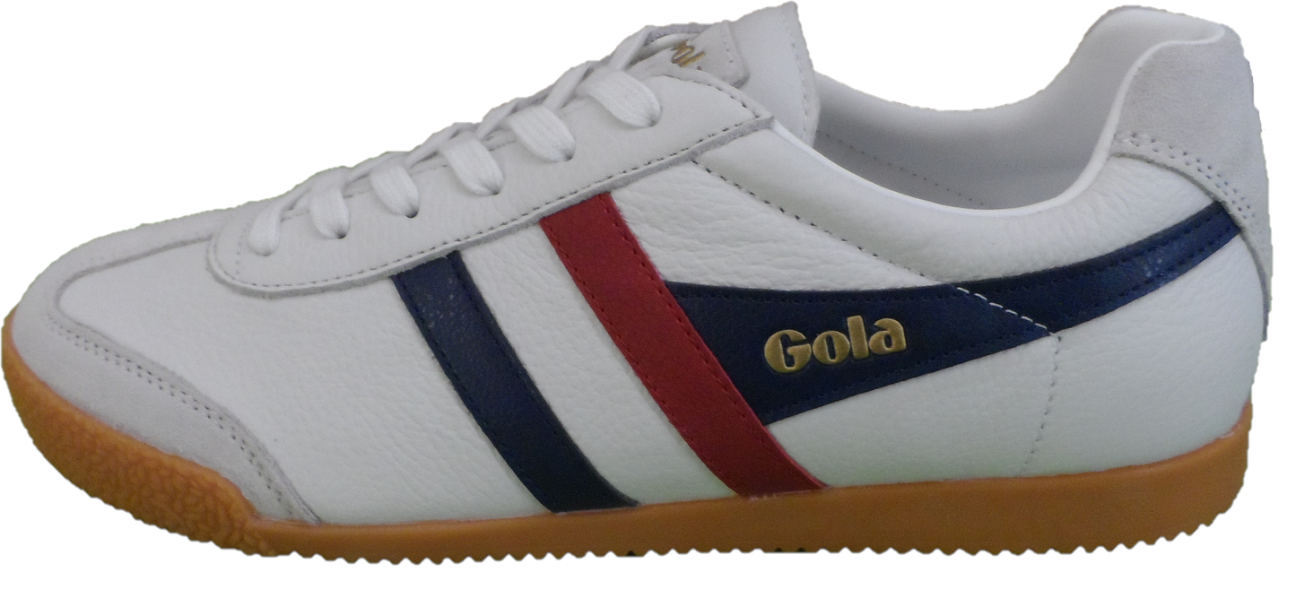 Gola Classics White/Navy/Red Harrier Trainers