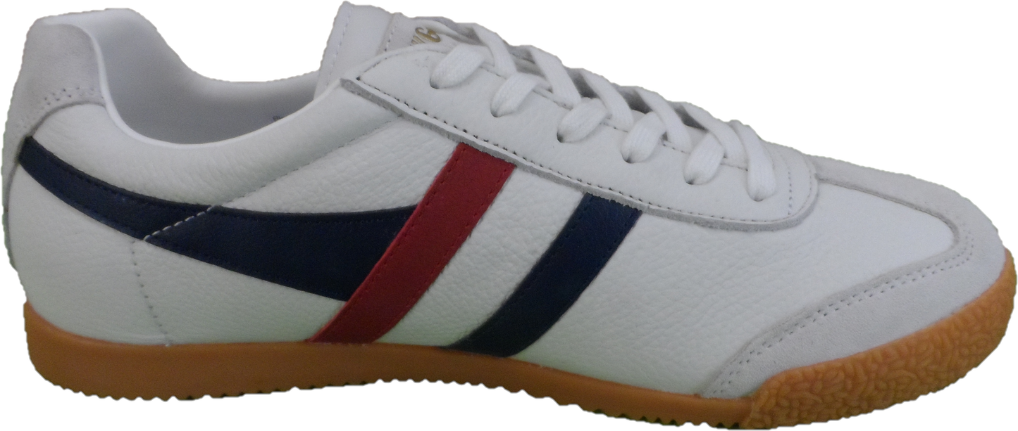 Gola Classics White/Navy/Red Harrier Trainers
