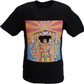 Mens Black Official Jimi Hendrix Axis T Shirt