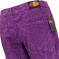 Mens Purple Vintage Jimi Hendrix Paisley Retro Bellbottom Flares