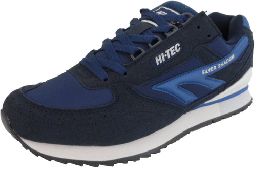 Hi Tec Navy Sliver Shadow OG Retro Trainers