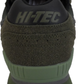 Hi Tec Olive Green Sliver Shadow OG Retro Trainers