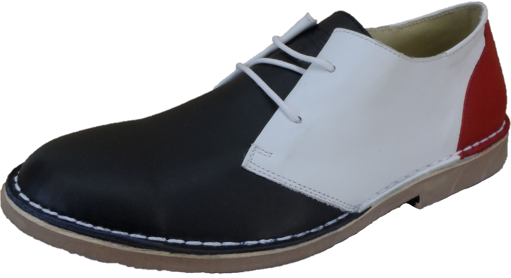 Ikon Original Mens Red, White & Blue Mod Target Shoes UK 7 / Red