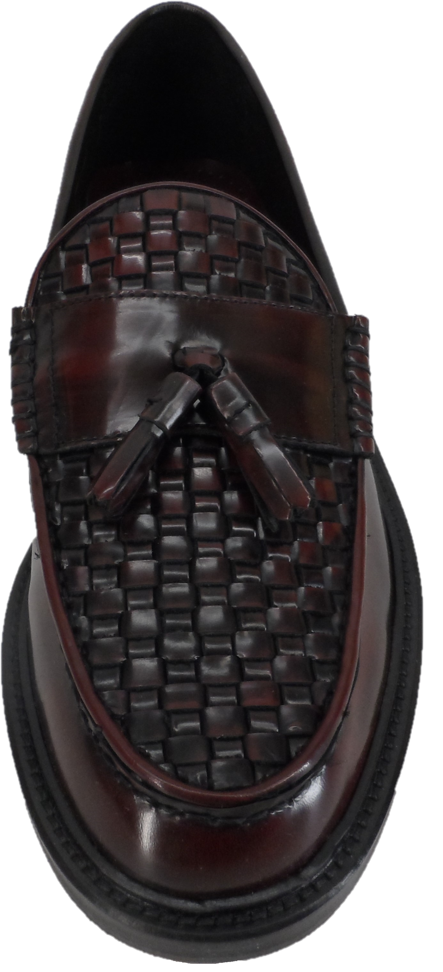 Ikon Original Oxblood Real Weave Retro,Ska,Northern Soul Tassel Loafers