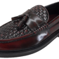 Ikon Original Oxblood Real Weave Retro,Ska,Northern Soul Tassel Loafers