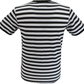 Mazeys Mens Retro Mod 60s Indie Black & White Cotton T-Shirt