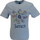 Mens Official Blue James Daisys Logo T Shirt T Shirt