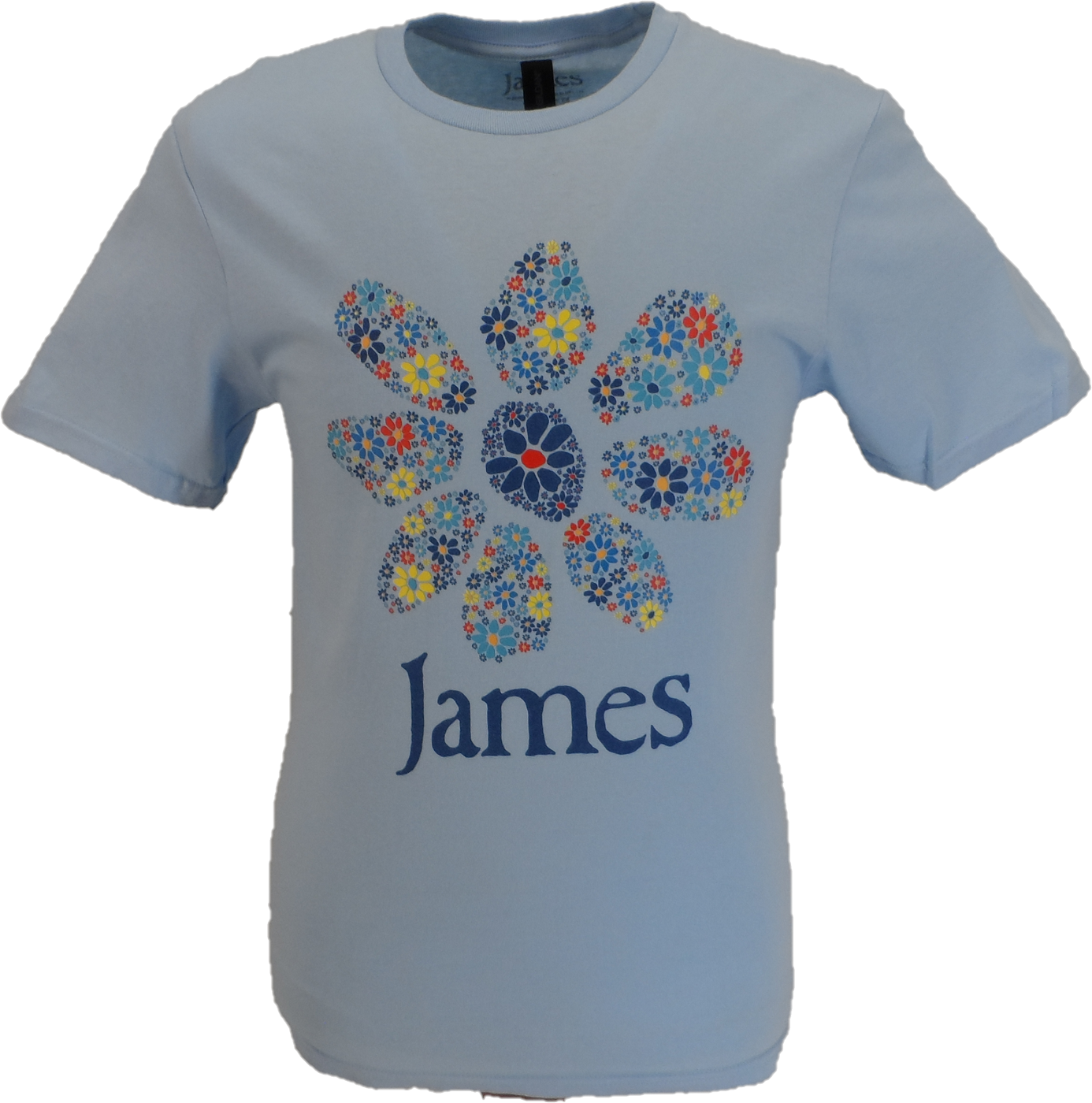 Mens Official Blue James Daisys Logo T Shirt T Shirt