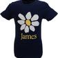 Mens Official Navy Blue James Daisy Logo T Shirt T Shirt