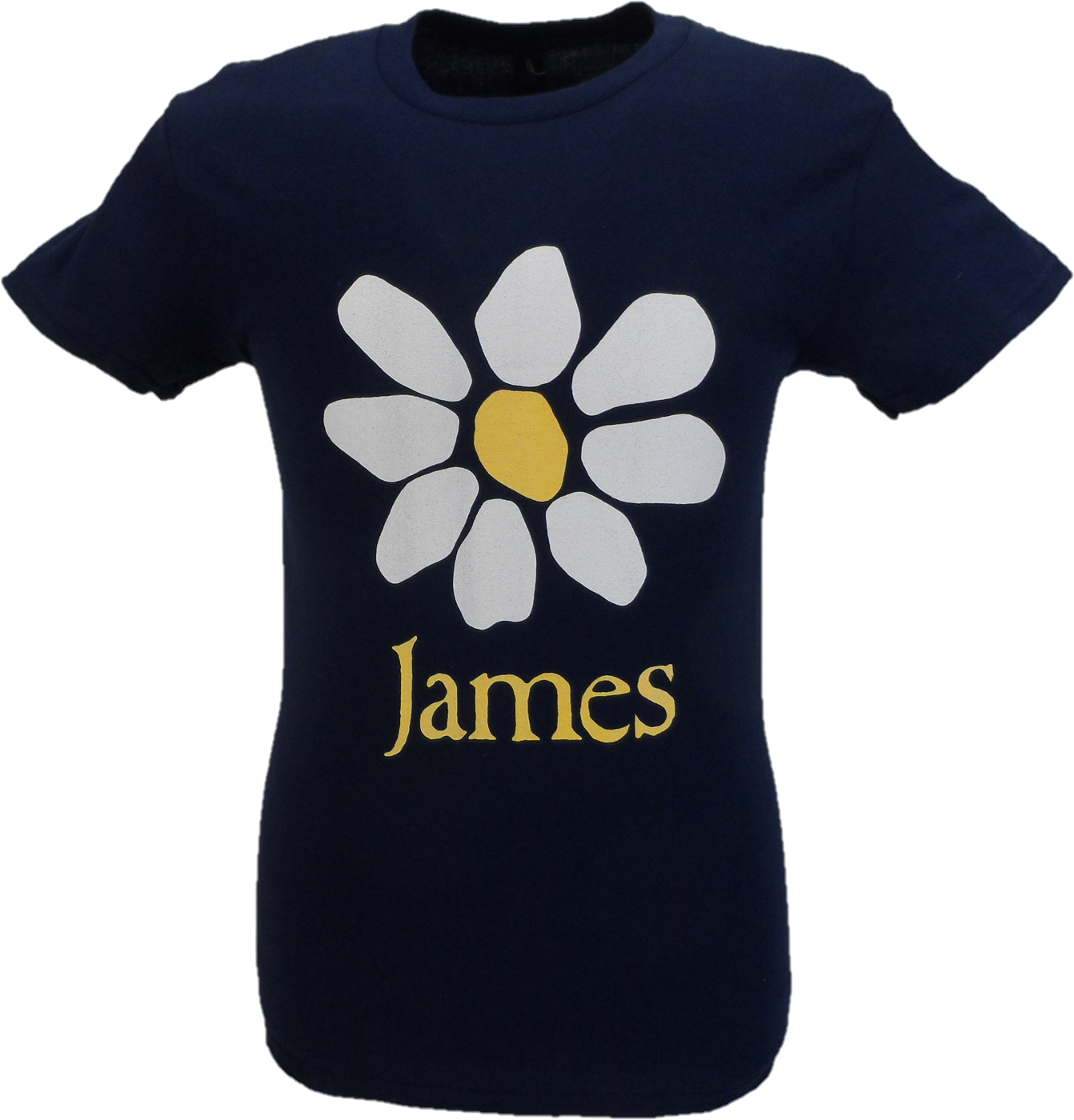 Mens Official Navy Blue James Daisy Logo T Shirt T Shirt