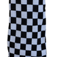 Mazeys Mens Classic Retro Mod Knitted Checkerboard Tassled Scarf