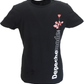 T-shirt officiel noir pour femme Depeche Mode Viator Side Rose