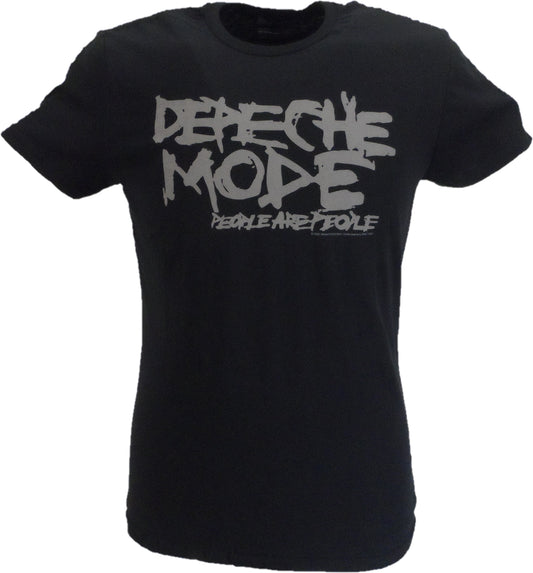 Ladies Black Official Depeche Mode People Are People T Shirt