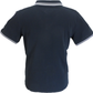 Lambretta Ladies Navy/White Cotton Polo Shirt