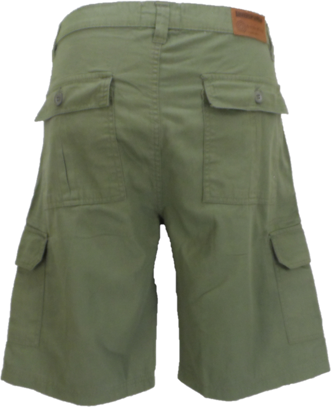 Lambretta Mens Khaki Green Cargo Shorts