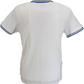 Lambretta White Blue Retro Target Logo 100% Cotton Polo Shirts