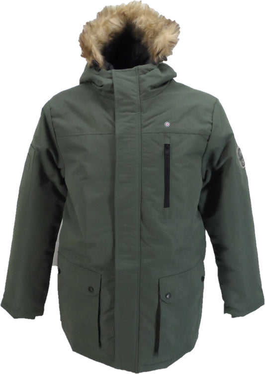 Lambretta Mens Green Utility Retro Parka