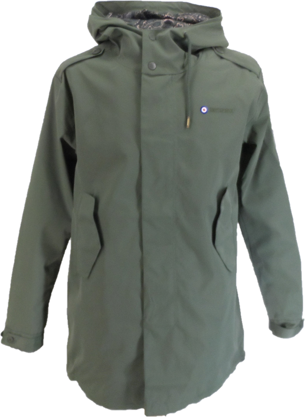 Lambretta Men's Riley Hooded Lightweight Jacket - Mod SKA Style - Sizes M To 4XL