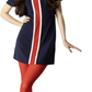 LHM Ladies 60s Retro Mod Vintage Navy/White/Red Chrissy Mini Dress