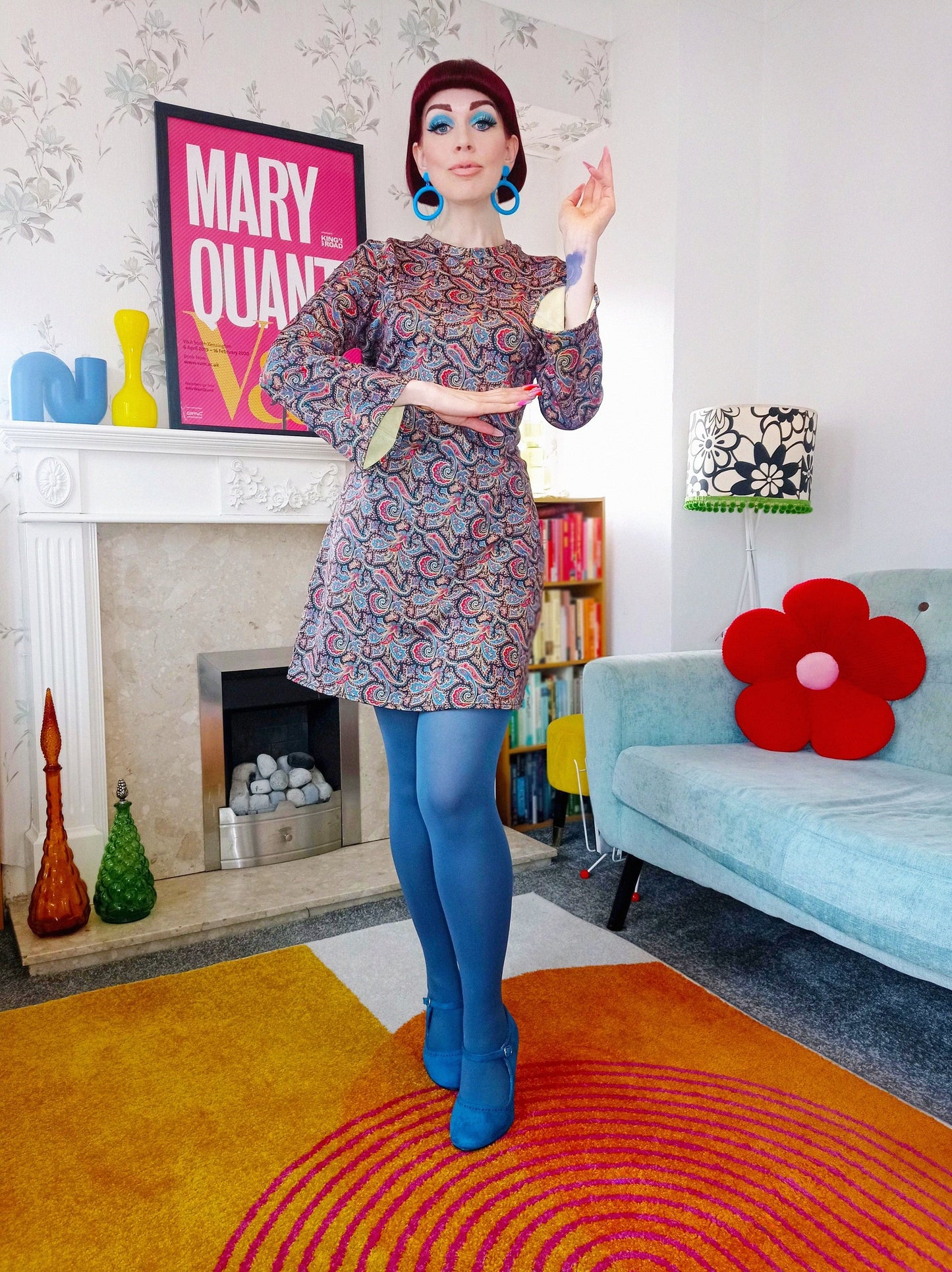 Love Her Madly Retro Paisley Jennifer Dress