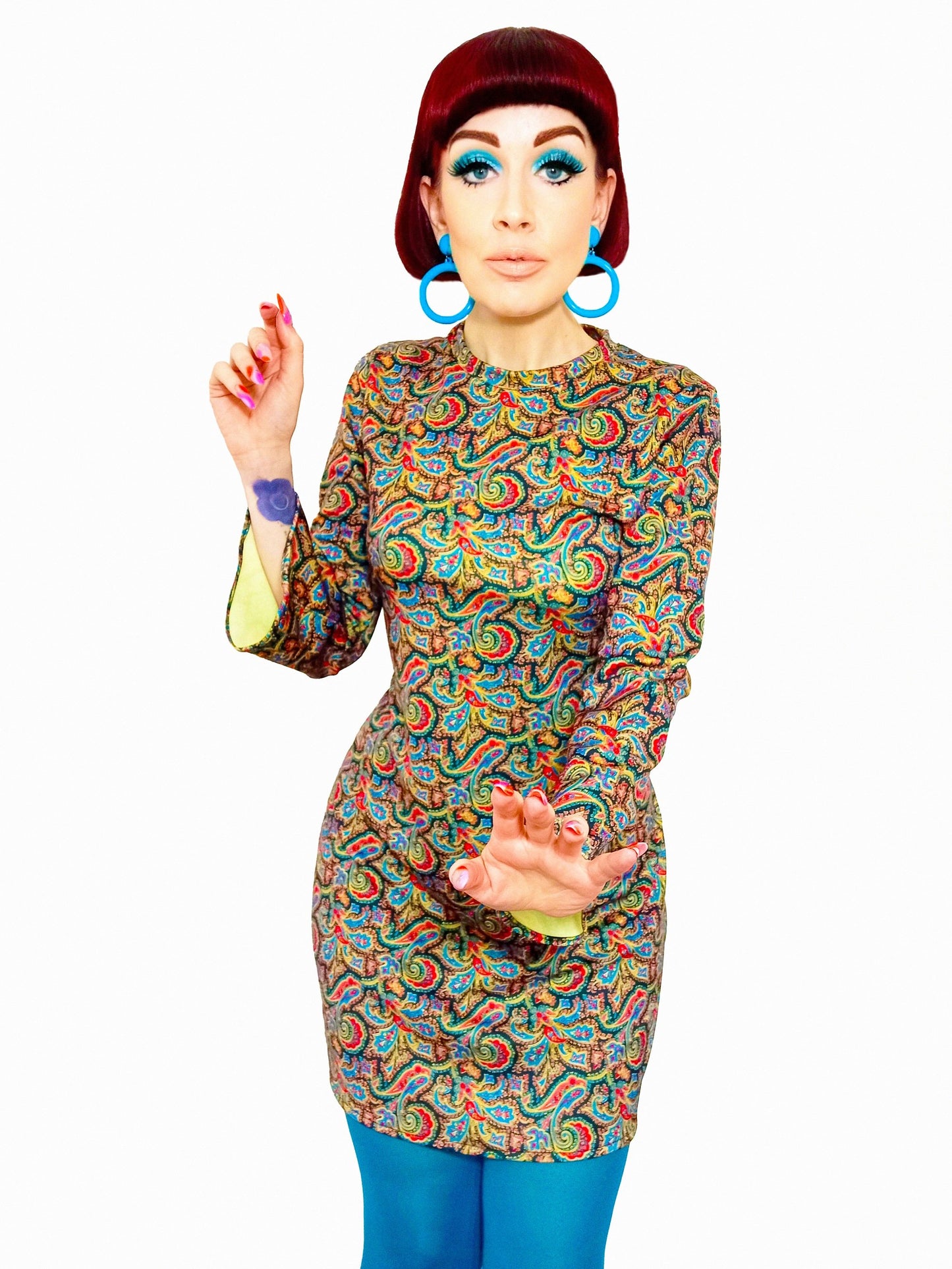 Love Her Madly Retro Paisley Jennifer Dress