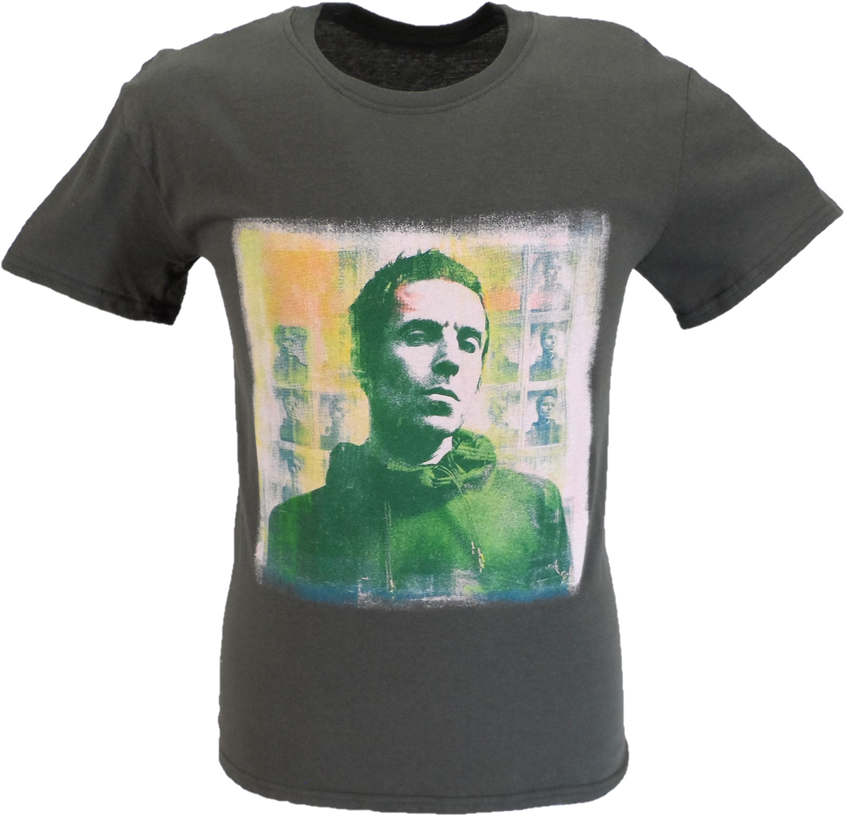 Mens Official Licensed Liam Gallagher Grey T Shirt – Mazeys UK