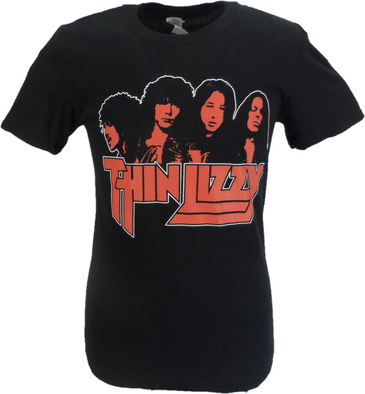 Officially Licensed Herren-T-Shirts „Thin Lizzy Band Shot“.