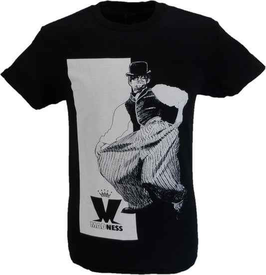 Mens Black and White Official Madness Baggy Trousers T Shirt