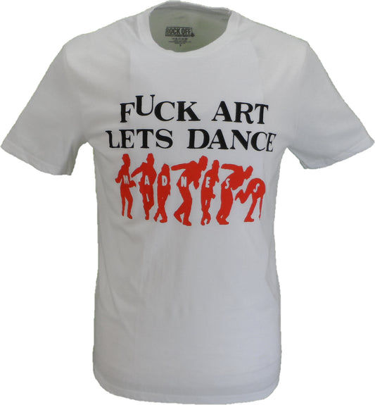 Mens White Official Madness f*** Art Lets Dance Logo T Shirt