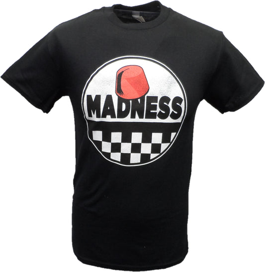 Schwarzes offizielles Madness Fez-Logo-T-Shirt für Herren