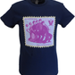 Mens Navy Blue Official Madness Stamp T Shirt
